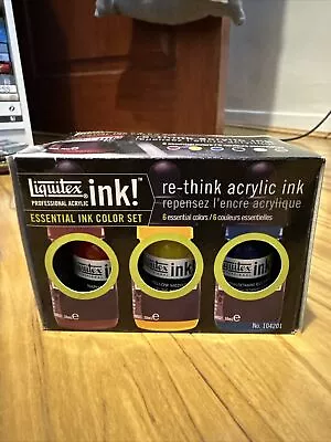 Liquitex Professional Acrylic Ink - 6 Set Metallic. Artists Pen & Painting Inks  • £12.50