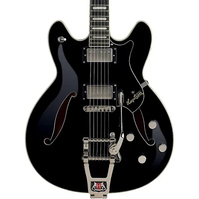 Hagstrom Tremar Viking Deluxe Electric Guitar Gloss Black • $1299.99