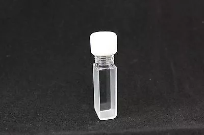 UV Quartz Cuvette 3.5ml 2 Clear Windows Rectangular W/t Screw CapFQ-CV-1SC-10 • $157.27