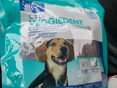 Virbac CET Veggiedent FR3SH Tartar Control Chews For Dogs Med (Pack Of 30)11/24 • $19.95