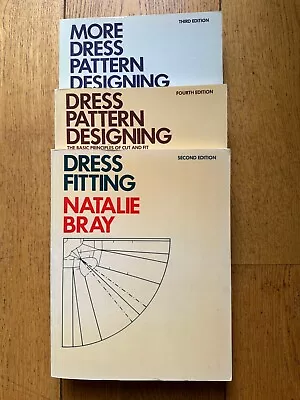 Natalie Bray Dress Desiging Pattern Cutting & Fitting Paperbacks • £25