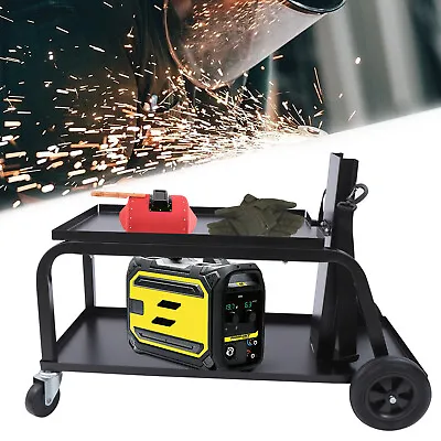 2 Layers Heavy Duty Welding Welder Cart Plasma Cutter Tank Storage MIG TIG ARC  • $70