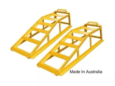 Stanfred Pair 850kg Vehicle Car Ramps Strong Steel Powder Coated Australian Made • $139.99