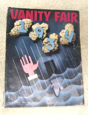 Vanity Fair Mag January 1934 Stalin Boris KarloffEthel Waters Leni Riefenstahl • $95