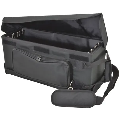 19  3U Shallow Rack Mount Transit Carry Bag Patch Panel Case DJ Mixer Audio • £83.99