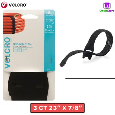 Low Profile Adjustable Design Straps Velcro Brand Reusable Cable Ties 23  X 7/8  • $7.38