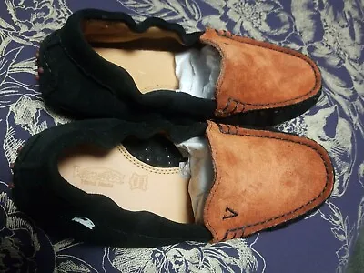 Venettini Girls Boys Shoes Loafers  New Suede Leather Black Gordy Size 31 • $27.99
