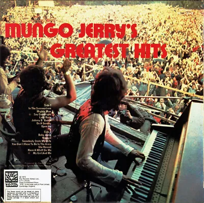Mungo Jerry  Mungo Jerry's Greatest Hits VG/VG Ultrasonically Cleaned  • £12.99