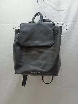 Victoria's Secret Backpack Purse Tote Black Faux Leather Drawstring • $15