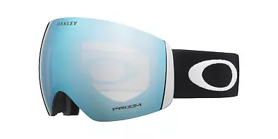 OAKLEY Flight Deck Goggles/Matte Black Strap/Prizm Snow Sapphire Iridium / M • $175