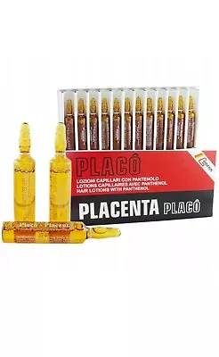 £8.29 • Buy PLACENTA PLACO AMPOULES FOR HAIR GROWTH LOTIONS WITH PANTHENOL 12x 10ml