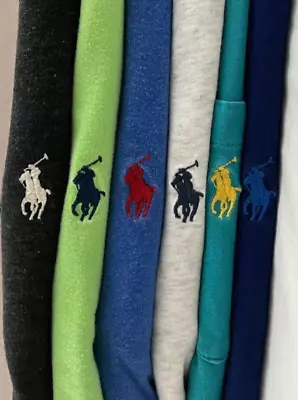 Lot Of 6 Polo Ralph Lauren Sz. Medium Short Sleeve Tee Shirts! • $41