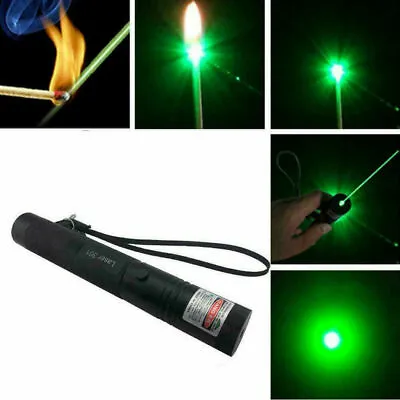 50Miles Lazer Green Laser Pointer Pen Astronomy Visible Beam Light • $15.88