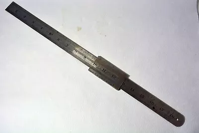 Vintage 18  Steel Rule Rabone No 56 With Vernier Scale RARE • £48