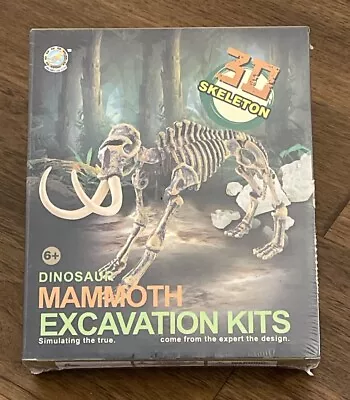 Dinosaur Fossils Excavation Kit For Kids Science Dino Dig Kit Toys - Mammoth • $19.99