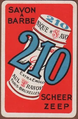 Playing Cards Single Card Old Vintage SAVON A BARBE 210 Advertising SHAVING SOAP • $3.74