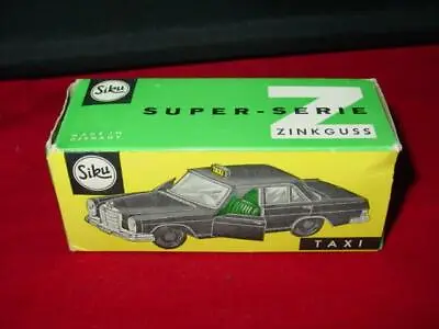 Vintage SIKU Germany : TAXI Mercedes Benz 250 SE #V244 Zinkguss (In Original Box • $199.99