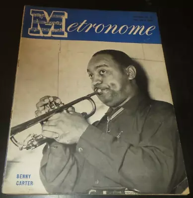 Metronome Magazine September 1944 Benny Carter On Cover Extremely Rare • $24.95