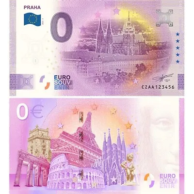£7.87 • Buy 0 Euro Souvenir Banknote  Praha  2022-5  UNC