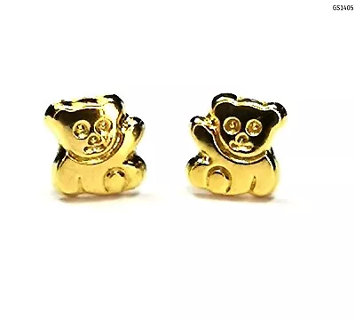 New 9ct Solid Gold Teddy Bear Earrings Kids Girls Stud Boxed BNIB (GS1405) • £22.99