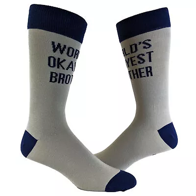 Youth Brother Socks Funny Cool Sibling Bro Graphic Novelty Footwear For Kids • £7.63