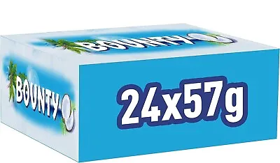 £21.12 • Buy Bounty Coconut & Milk Chocolate Box, Bulk Chocolate Bars, Duo, 24 X 57g