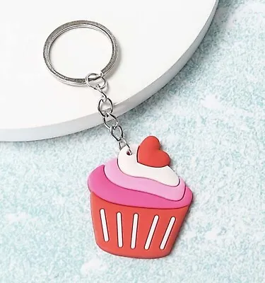 £2.90 • Buy Cupcake Key Ring Perfect For Valentines/ Birthdays/ Mothers Day.