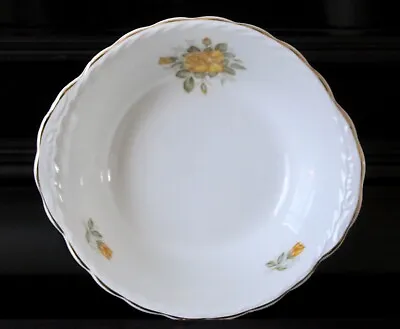 W. H. Grindley & Co Ltd Satin White “Yellow Rose” Ironstone Serving Bowl 22 Cm • £3.50