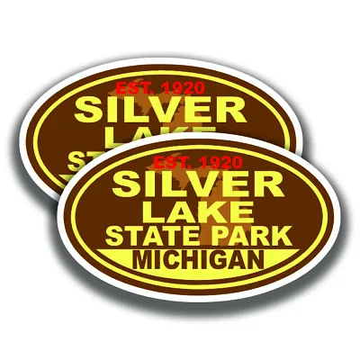 SILVER LAKE STATE PARK DECAL Michigan 2 Stickers Bogo Car Window • $3.95