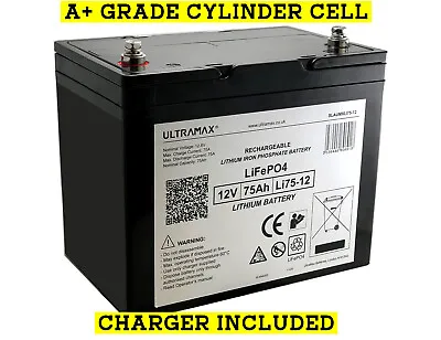 £388.15 • Buy Nellcor PWRS 12V 75Ah Medical Replacement LITHIUM PHOSPHATE LiFePO4 LIPO Battery