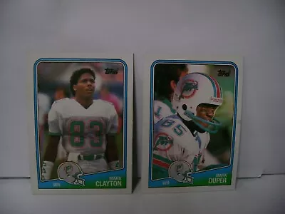 Mark Duper #193  Mark Clayton #194  1988 Topps Football Lot • $2.75