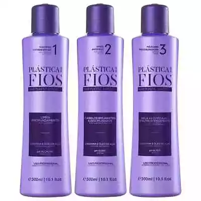 Cadiveu Professional Plastica Fios 3x10.1 Hair Plastic Surgery Smoothing Kit • $84.90