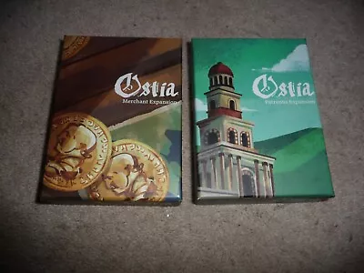 Ostia Board Games  - Patronus & Merchant Expansion Box NEW & UNOPENED  PRISTINE • £26