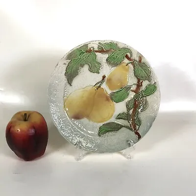 Ca. 1900 Clement French Faience Majolica Pear Fruit Plate • $40
