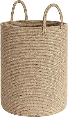 Tall Woven Laundry Basket 72L Wicker Hamper Blanket Clothes Towel Large Clothes • $34.93