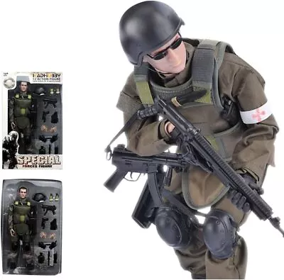 12inch 1/6 Medic Combat Military Uniform Soldier PVC Action Figure Doll Toys Kid • $29.96