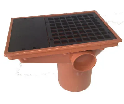 Underground Drainage 110mm Rectangular Hopper And Grid  • £9.99