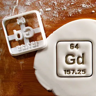 Periodic Table Element Gd Cookie Cutter - Radiology Medical Imaging Gadolinium • $10.67