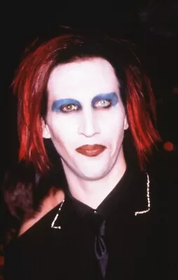 Kce1-13 Marilyn Manson Bad Make-up Controversial Rocker Orig 35mm Color Slide • $12