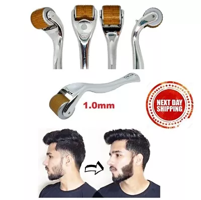 $18.36 • Buy Beard Hair Derma Roller 192 Titanium 1.0mm Needles Hair Growth Dermaroller 