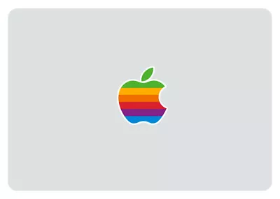 Apple Macintosh Retro Rainbow THREE (3) PACK Vinyl Laptop Or Car Decal Stickers • $9.79