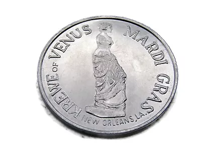 Krewe Of Venus Mardi Gras Doubloon Silver Tone • $15.27