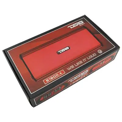 DS18 S1800.4/RD 1800 Watt 4 Channel Full Range Class-AB Amplifier Red Car Amp • $149