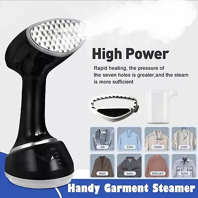 Handy Garment Clothes Steamer Handi Steam Fast Heat-up Iron Portable Max Pro • £21.98