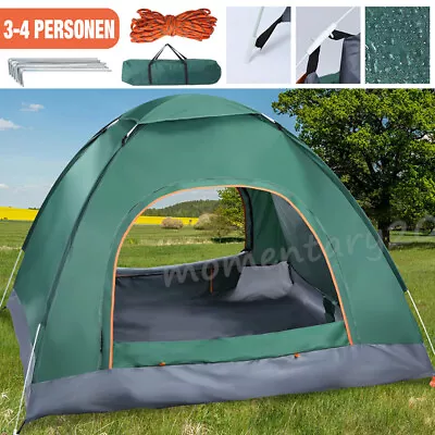 4-5 Man Person Automatic Pop Up Camping.Tent Waterproof Room Outdoor Hiking Tent • £20.89