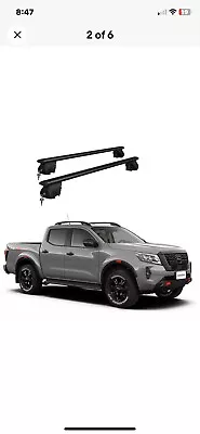 Roof Racks - Black For Nissan Navara NP300 (D23) 4dr Universal Aluminium Car Bar • $129