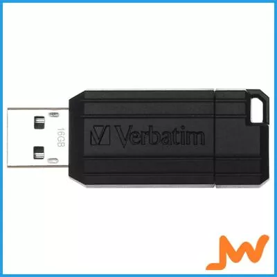 Verbatim Store N Go Pinstripe USB Drive 16GB Black • $13