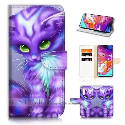 ( For Optus X Power 2 ) Flip Wallet Case Cover AJ21199 Cartoon Cat • $12.99