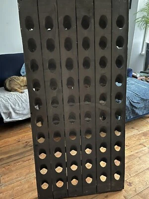 Original French Oak Champagne Riddling Rack For 60 Bottles - Wall-Mounted, Epernay