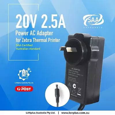 NEW Power Supply 4 Zebra Thermal Printer TLP 2844 LP2844 2844-Z 20V 2.5A  • $39